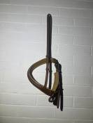 Muserole NEUF cuir taille cheval  Marron beige clair
