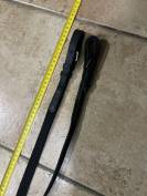 R&ecirc;nes Tissus toile &agrave; arr&ecirc;toir en Cuir noir  