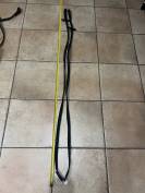 R&ecirc;nes Tissus toile &agrave; arr&ecirc;toir en Cuir noir  