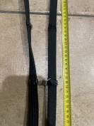 R&ecirc;nes Tissus toile &agrave; arr&ecirc;toir en Cuir noir