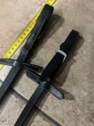 R&ecirc;nes Tissus toile &agrave; arr&ecirc;toir en Cuir noir