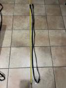 R&ecirc;nes Cuir noir et anti d&eacute;rapant caoutchouc