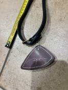 R&ecirc;nes Cuir noir et anti d&eacute;rapant caoutchouc 