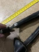 R&ecirc;nes Cuir noir et anti d&eacute;rapant caoutchouc 