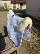 Tapis merino dressage blanc Premi&egrave;re Equine