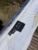 Tapis merino dressage blanc Premi&egrave;re Equine