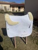 Tapis merino dressage blanc Premi&egrave;re Equine