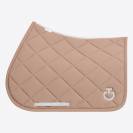 Tapis de selle Diamond Cr&egrave;me CSO P&ecirc;che - Cavalleria Toscana - Tissu technique
