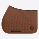 Tapis de selle Circle Quilted Terracotta - Cavalleria Toscana - Jersey respirant