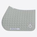 Tapis de selle Circle Quilted Gris clair - Cavalleria Toscana - Jersey respirant