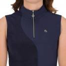 Polo sport sans manche Aubr&eacute;e - QHP - Tissu stretch