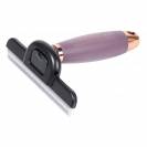 Peigne de mue XL cheval lame inox poign&eacute;e gel