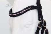Frontalera de perlas rosas Lazypony/Pink pearl browband
