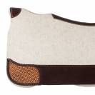 Tapis de selle en feutre western - Pool's - Empi&egrave;cements cuir