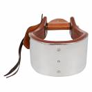 Etriers Western en m&eacute;tal et bois - Pool's - Inserts en cuir