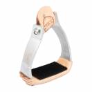 &Eacute;trier de barrel avec banc recouvert de cuir - Pool's - Aluminium et cuir