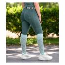 Legging d'&eacute;quitation enfant Ella Vert - Waldhausen - Grip silicone
