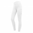 Legging d'&eacute;quitation femme Ella Blanc - Waldhausen - Grip silicone