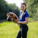 Collier de chasse Dolly Hobby Horse - QHP - Cuir avec pads confort