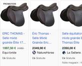 Selle mixte Eric Thomas &eacute;lite taille 17 pouces 
