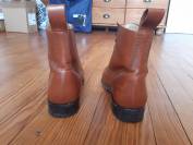 Boots en cuir marron taille 38