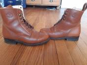 Boots en cuir marron taille 38