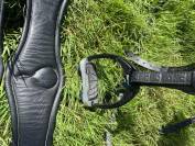 Selle CHILDERIC 17.5 &eacute;quip&eacute;e. Tr&egrave;s bon &eacute;tat. 