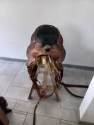 Selle western  + tapis + lasso