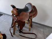 Selle western  + tapis + lasso