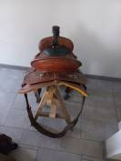 Selle western  + tapis + lasso