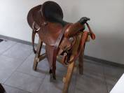 Selle western  + tapis + lasso