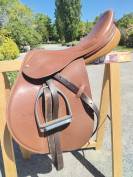 Selle cuir 17,5 pouce