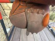 Selle GBS CSO havane + sangle + &eacute;trivi&egrave;res 