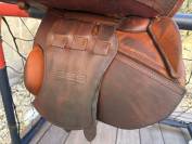 Selle GBS CSO havane + sangle + &eacute;trivi&egrave;res 