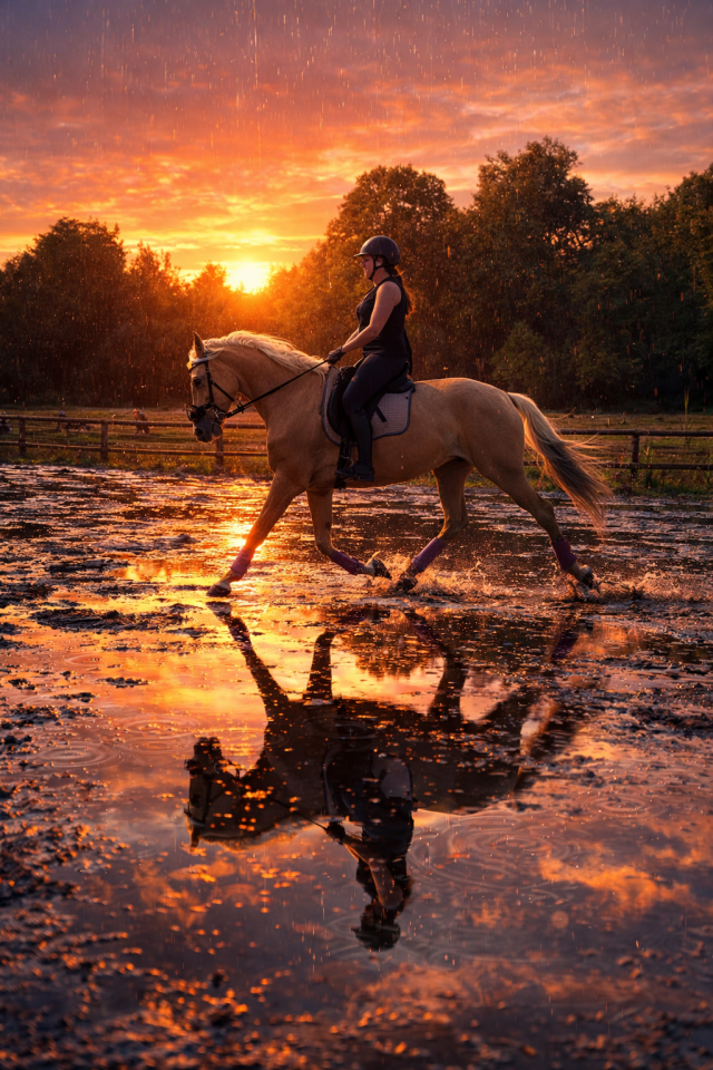 Jument palomino orient&eacute;e dressage 