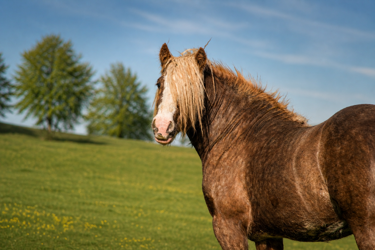 Saillie &eacute;talon irish cob. Garanti poulain silver
