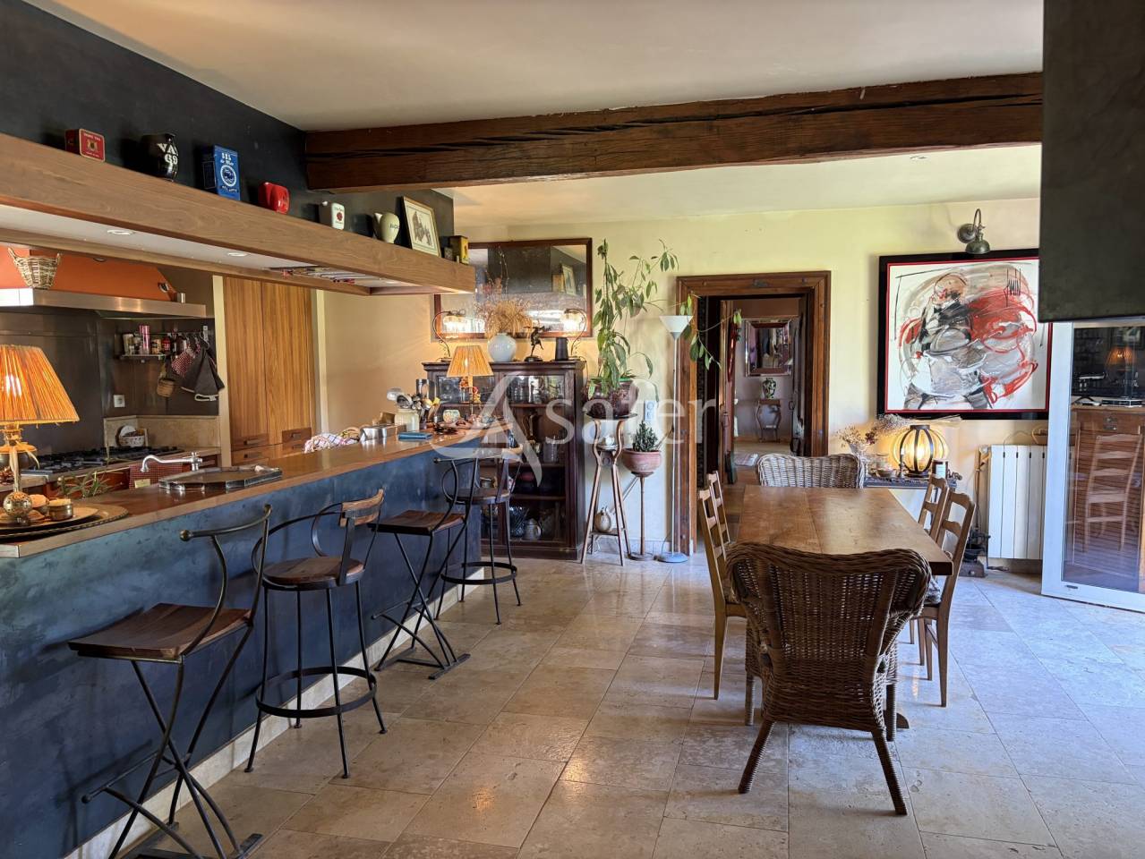 Belle propri&eacute;t&eacute; agricole BIO avec 3 maisons en pierre en tr&egrave;s
