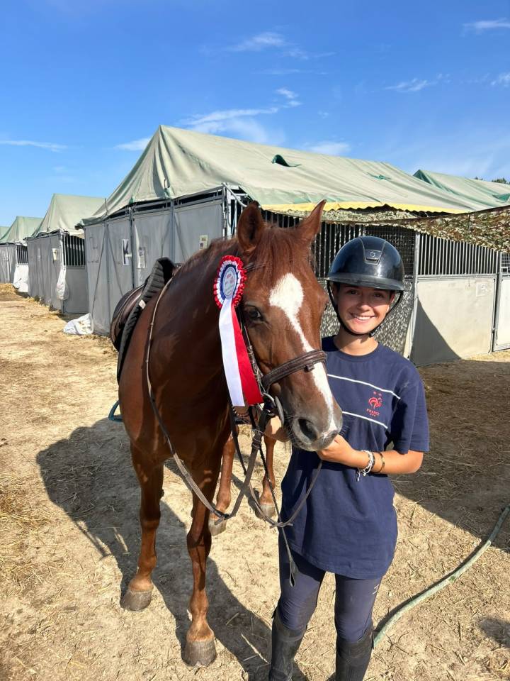 Hickstead d'Eskame, hongre, 9 ans, 147 cm &agrave; la toise