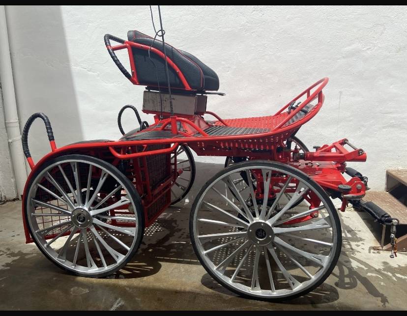 Voiture de marathon pour 2 chevaux tr&egrave;s Bon &eacute;tat 