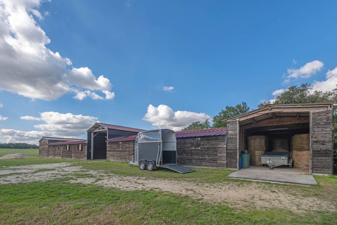 Propri&eacute;t&eacute; avec piscine, un g&icirc;te, boxes, carri&egrave;re, 12 HA
