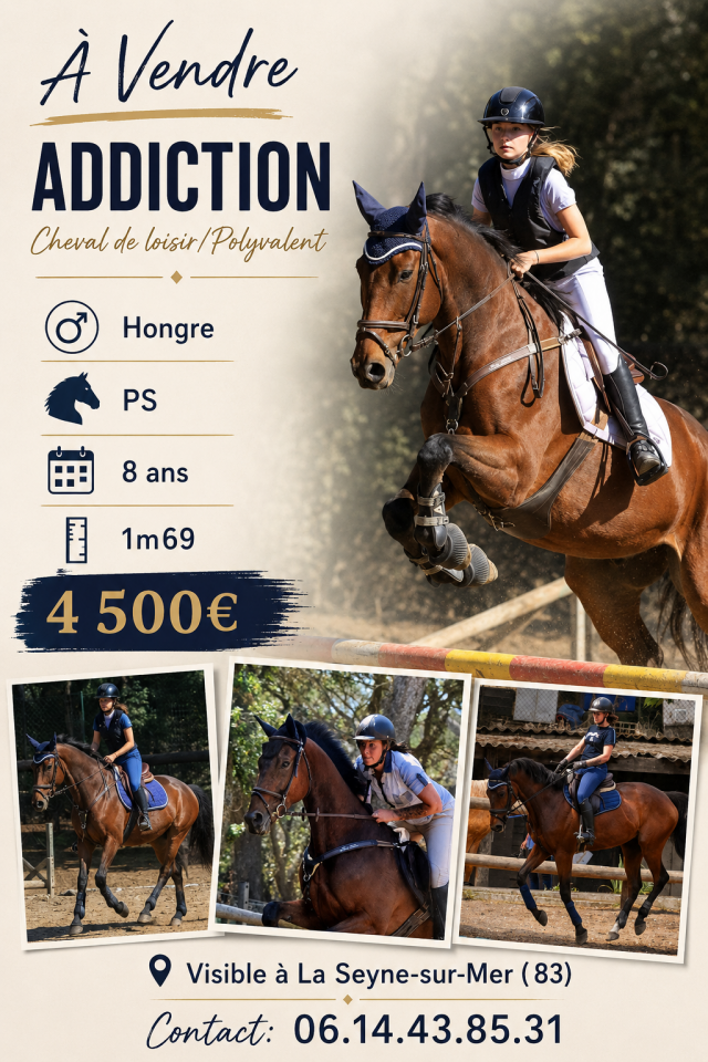 Urgent  &agrave;  vendre Gentil cheval polyvalent 