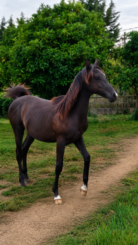 POTRO &Aacute;RABE NEGRO , NIETO DE GR MADHIN