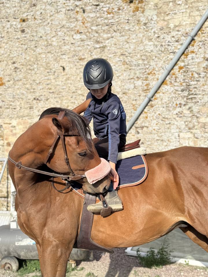Demi pension sur cheval au grand c&oelig;ur 
