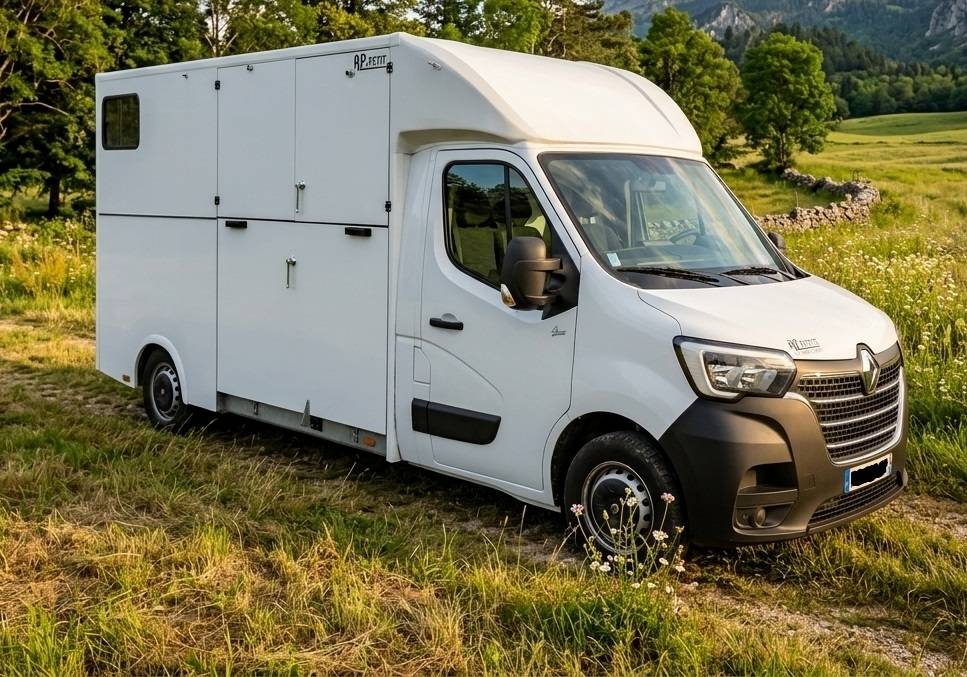 Camion  vl 2 chevaux t&egrave;tes arri&egrave;res version stalles