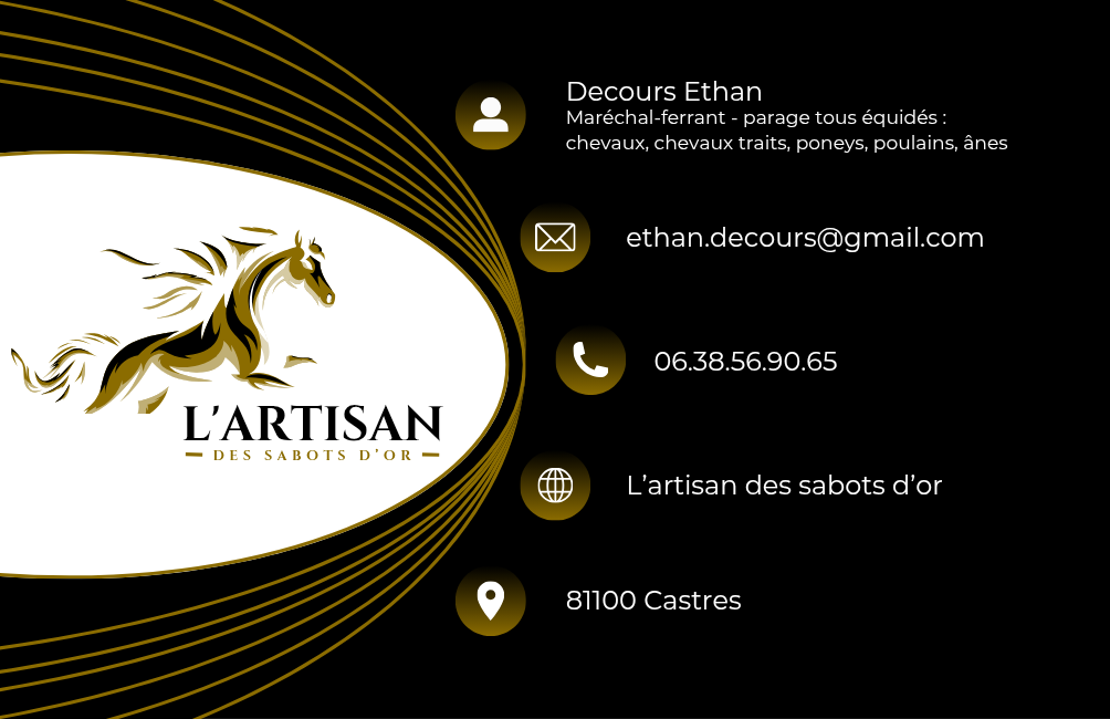 Mar&eacute;chal ferrant - L&rsquo;Artisan des Sabots d&rsquo;Or - Castres et ses environs