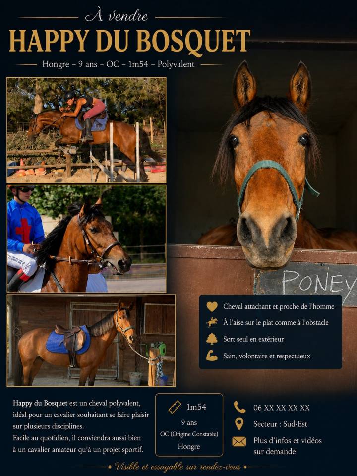 Petit cheval  polyvalent 