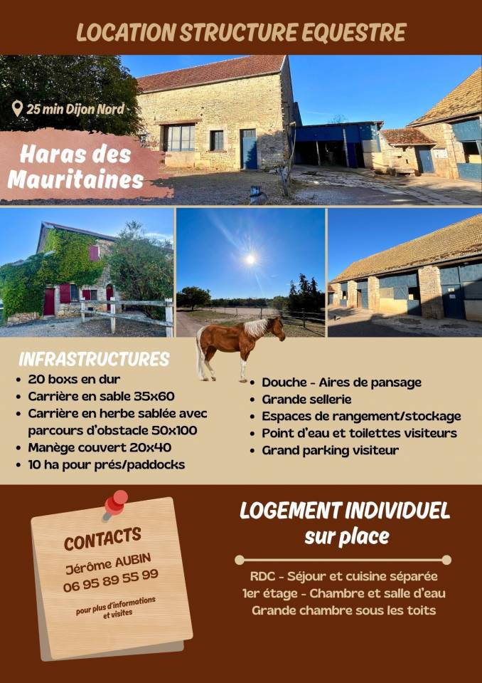 Location pour projet &eacute;questre - 21 (C&ocirc;te d'Or)