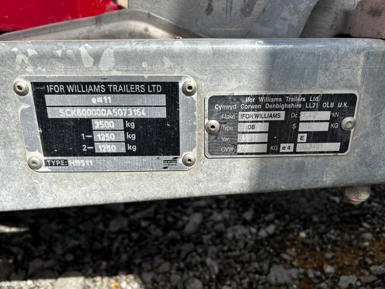 Ifor Williams HB511 2 places - Grand mod&egrave;le