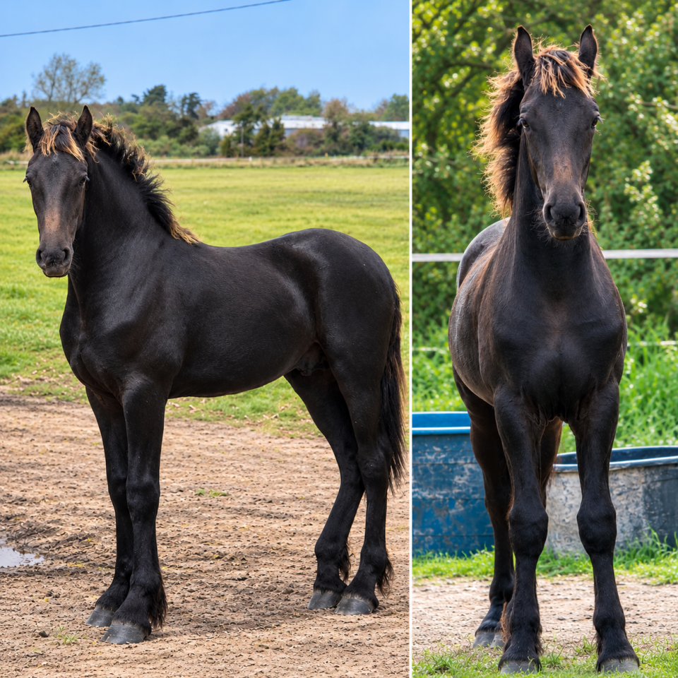 Magnifique poulain Frison PP disponible 