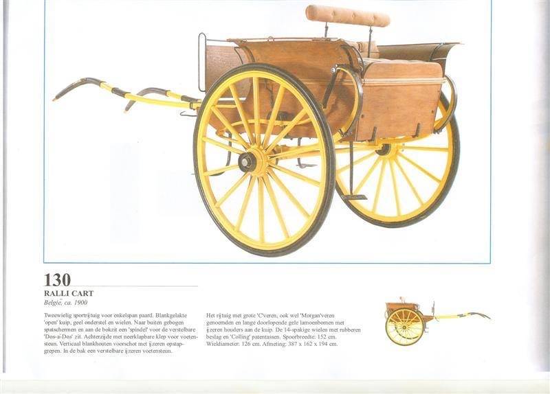 Rare Dog-Cart en bois verni d'&eacute;poque